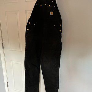 Cahartt Insulated Bib Overalls Black